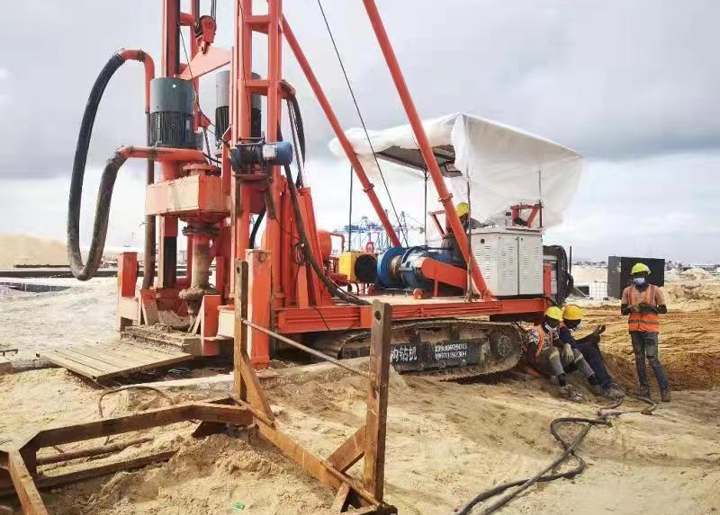 6寸变频正循环钻机在科特迪瓦